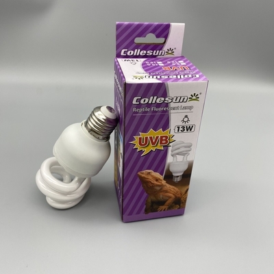 13 Watt Reptile Bulb Gurun UVA UVB Cahaya Untuk Kadal Berjanggut Naga