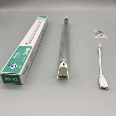 6W 212mm T5 لامپ UVC 253.7nm ژنراتور اوزون نور UV 6000H طول عمر