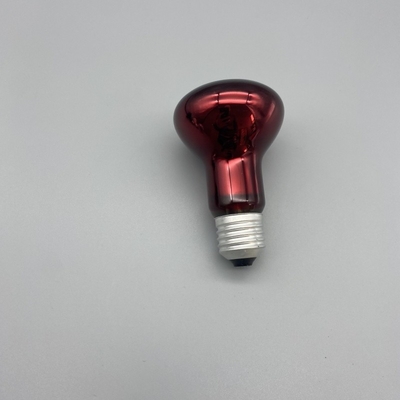 R63 75W เครื่องปล่อยความร้อนสําหรับสัตว์เลื้อยคลาน หลอดไฟความร้อนสัตว์เลื้อยคลานสีแดงสําหรับไก่