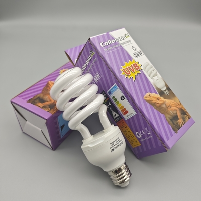 26W 10.0 UVB E27 CFL Bulb Untuk Naga Berjanggut Mempromosikan Perilaku Aktif Dan Sintesis Vitamin D3 Penting